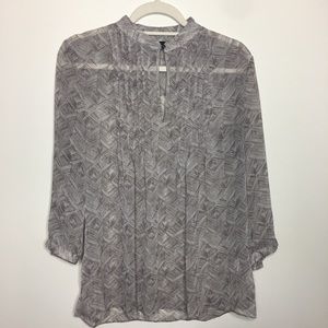 Banana Republic sheer blouse